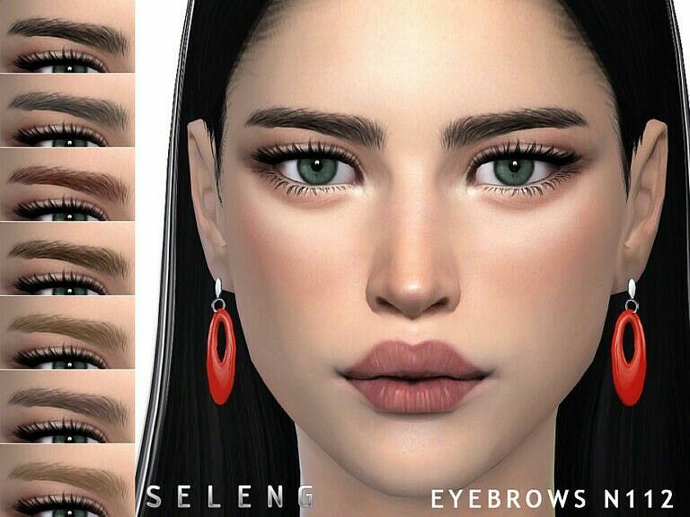 Eyebrows N112 By Seleng 1 Eyebrows N112 By Seleng Sims 4 CC