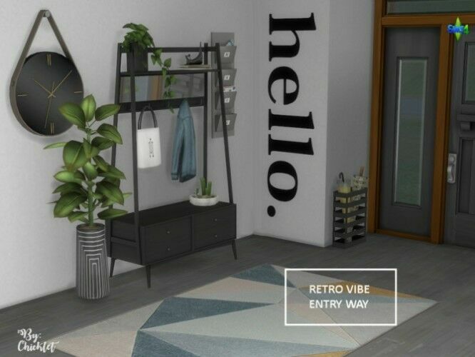 Retro Vibe Entryway By Chicklet 2 sims 4 cc free download retro vibe entryway by chicklet by tsr 3