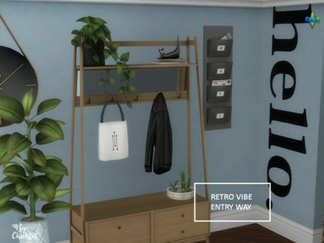 Retro Vibe Entryway By Chicklet 3 sims 4 cc free download retro vibe entryway by chicklet by tsr 4