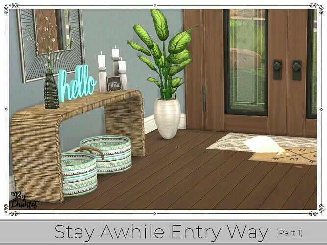 Stay Awhile Entry WAY (Part 1) By Chicklet 4 sims 4 cc free download stay awhile entry way part 1 by chicklet by tsr 2