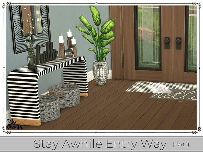 Stay Awhile Entry WAY (Part 1) By Chicklet 2 sims 4 cc free download stay awhile entry way part 1 by chicklet by tsr 3