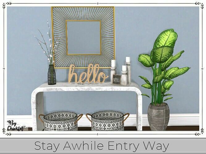 Stay Awhile Entry WAY (Part 1) By Chicklet 3 sims 4 cc free download stay awhile entry way part 1 by chicklet by tsr 4