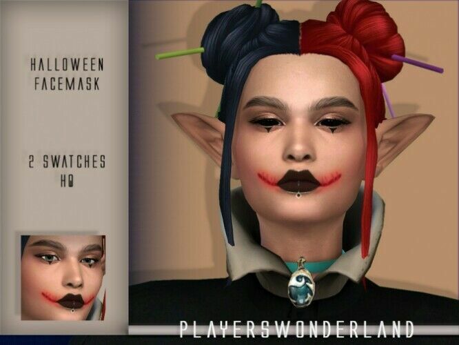 Halloween Mask CC Colaboration Part 3 By Playerswonderland 1 Halloween Mask CC Colaboration Part 3 By Playerswonderland Sims 4 CC