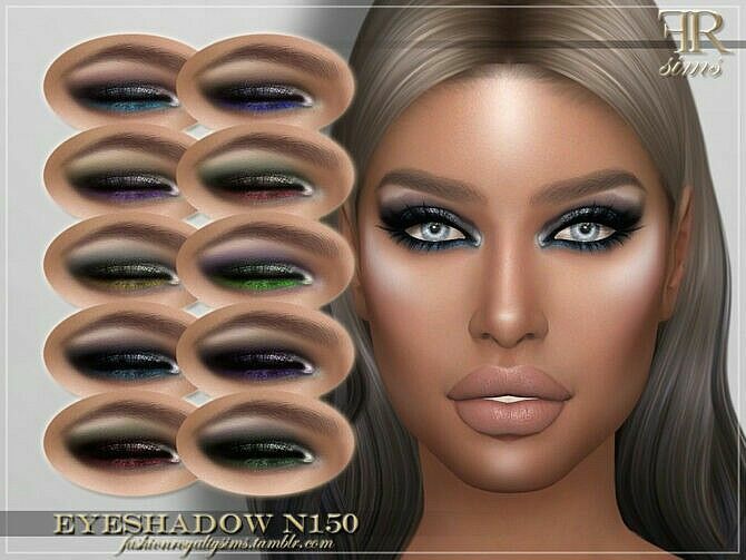 FRS Eyeshadow N150 By Fashionroyaltysims 1 FRS Eyeshadow N150 By Fashionroyaltysims Sims 4 CC