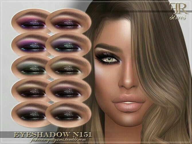 FRS Eyeshadow N151 By Fashionroyaltysims 1 FRS Eyeshadow N151 By Fashionroyaltysims Sims 4 CC