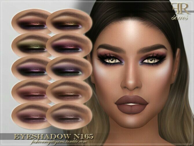 FRS Eyeshadow N165 By Fashionroyaltysims 1 FRS Eyeshadow N165 By Fashionroyaltysims Sims 4 CC