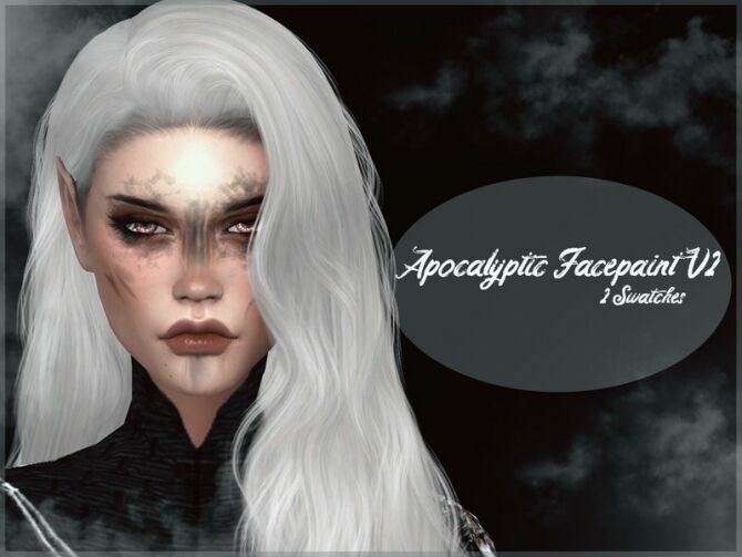 Apocalyptic Facepaint V2 By Reevaly 1 Apocalyptic Facepaint V2 By Reevaly Sims 4 CC