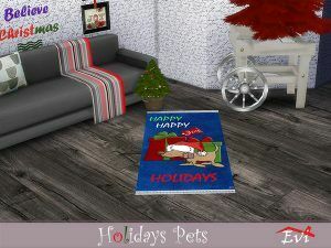 Holidays Pets Rugs By EVI 2 sims 4 cc get free holidays pets rugs by evi by tsr 2