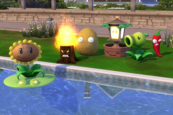 Plants VS. Zombies (PVZ) – Animated Plant Pack By Mod The Sims 4 1 Plants VS. Zombies (PVZ) – Animated Plant Pack By Mod The Sims 4 Sims 4 CC