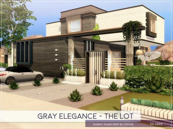 Gray Elegance Home By Lhonna 1 Gray Elegance Home By Lhonna Sims 4 CC