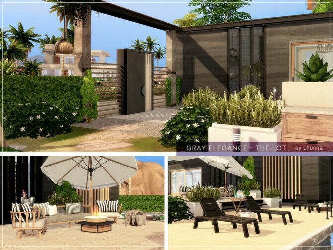 Gray Elegance Home By Lhonna 2 sims 4 cc gray elegance home by lhonna 4