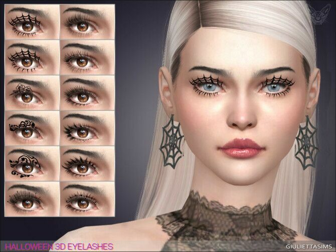 Halloween 3D Eyelashes At Giulietta 1 Halloween 3D Eyelashes At Giulietta Sims 4 CC