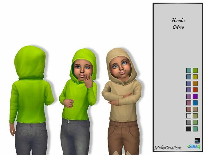 Hoodie Citrio By Mahocreations 1 Hoodie Citrio By Mahocreations Sims 4 CC