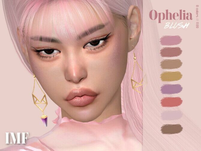 IMF Ophelia Blush N.69 By Izziemcfire 1 IMF Ophelia Blush N.69 By Izziemcfire Sims 4 CC