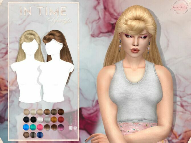 In Time Hairstyle By Javasims 1 In Time Hairstyle By Javasims Sims 4 CC