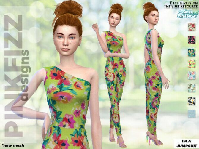 Isla Jumpsuit By Pinkfizzzzz 3 sims 4 cc isla jumpsuit by pinkfizzzzz 3