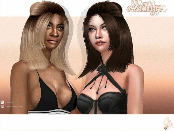 Kaitlyn Hair By Javasims 1 Kaitlyn Hair By Javasims Sims 4 CC