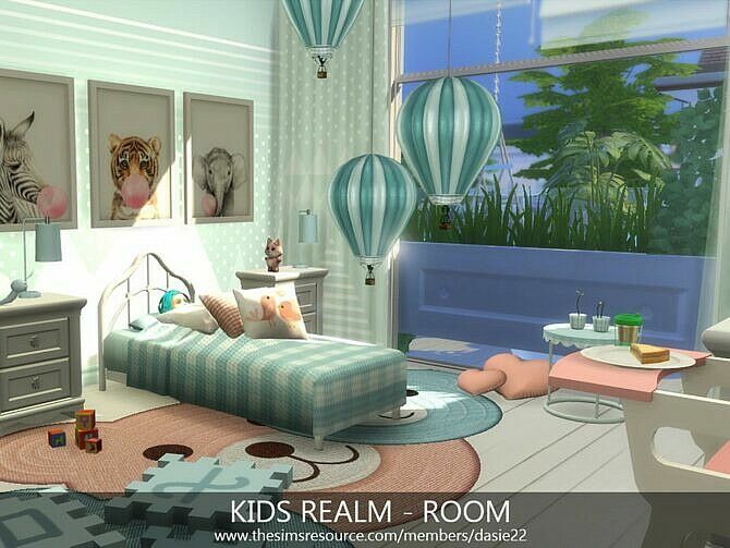 Kids Realm Bedroom With Bathroom By Dasie2 1 Kids Realm Bedroom With Bathroom By Dasie2 Sims 4 CC