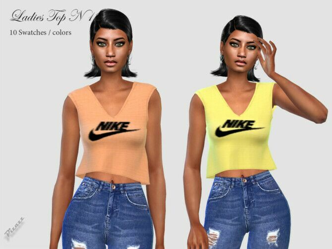 Ladies TOP 121 By Pizazz 1 Ladies TOP 121 By Pizazz Sims 4 CC