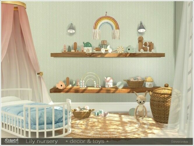 Lily Nursery Decor & Toys By Severinka 1 Lily Nursery Decor & Toys By Severinka Sims 4 CC