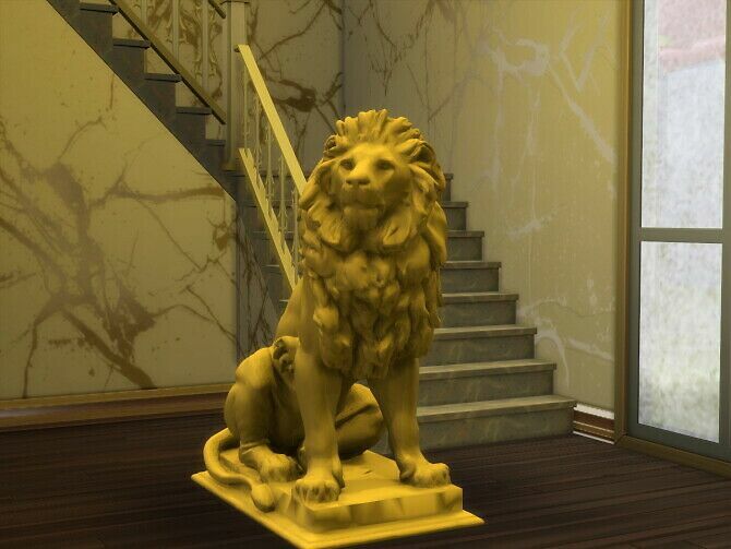 Lion Sculptures At Anna Quinn Stories 1 Lion Sculptures At Anna Quinn Stories Sims 4 CC