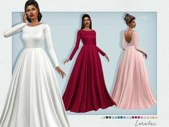 Lorelei Formal Dress By Sifix 1 Lorelei Formal Dress By Sifix Sims 4 CC
