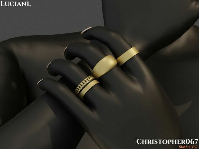 Luciani Rings By Christopher067 3 sims 4 cc luciani rings by christopher067 3