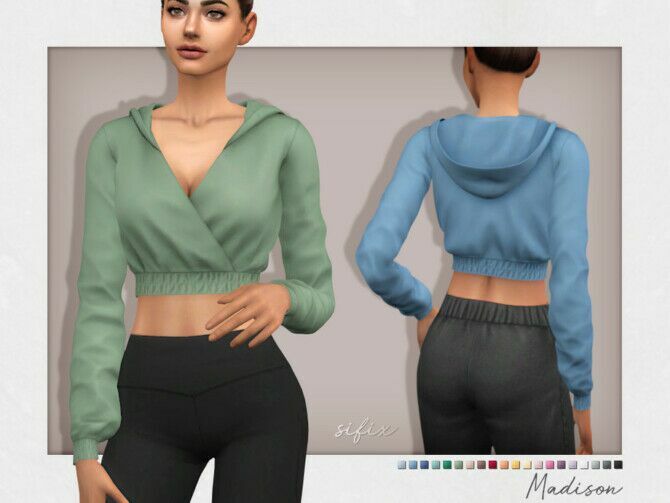 Madison TOP By Sifix 1 Madison TOP By Sifix Sims 4 CC