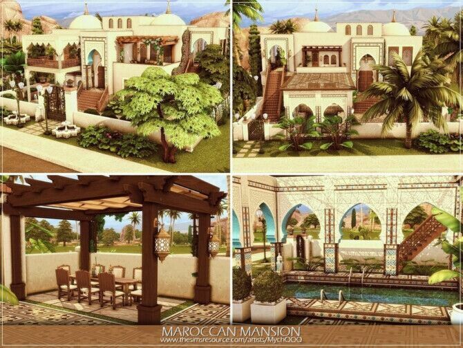 Maroccan Mansion By Mychqqq 4 sims 4 cc maroccan mansion by mychqqq 3