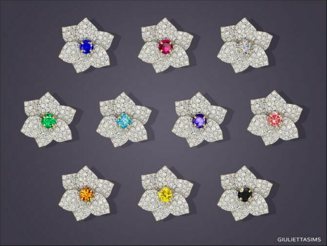 MIA Flower Stud Earrings For Kids By Feyona 2 sims 4 cc mia flower stud earrings for kids by feyona 2