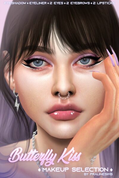 Most Downloaded – Butterfly Makeup Selection By Praline Sims 1 Most Downloaded – Butterfly Makeup Selection By Praline Sims Sims 4 CC