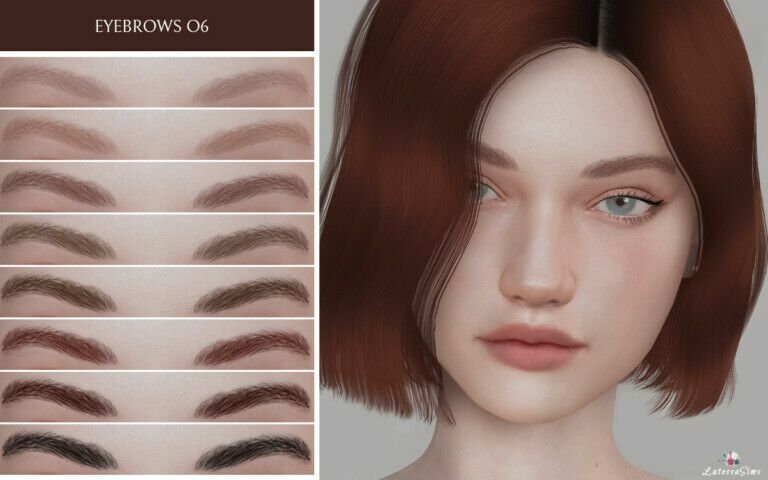 Eyebrows 06 By Lutessa 1 Eyebrows 06 By Lutessa Sims 4 CC