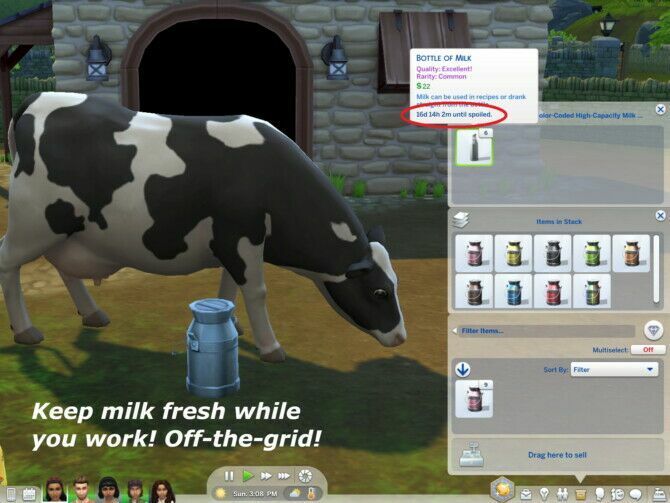 Portable Cooling Containers (Milk, Eggs, Prepared Foods) By Mod The Sims 4 1 Portable Cooling Containers (Milk, Eggs, Prepared Foods) By Mod The Sims 4 Sims 4 CC