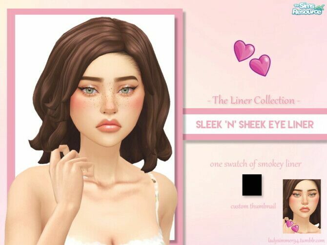 Sleek ‘N’ Sheek Eyeliner By Ladysimmer94 1 Sleek ‘N’ Sheek Eyeliner By Ladysimmer94 Sims 4 CC