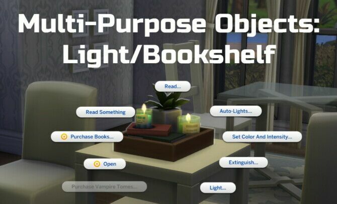 Multi-Purpose Objects: Light/Bookshelf By Ilex 1 Multi-Purpose Objects: Light/Bookshelf By Ilex Sims 4 CC