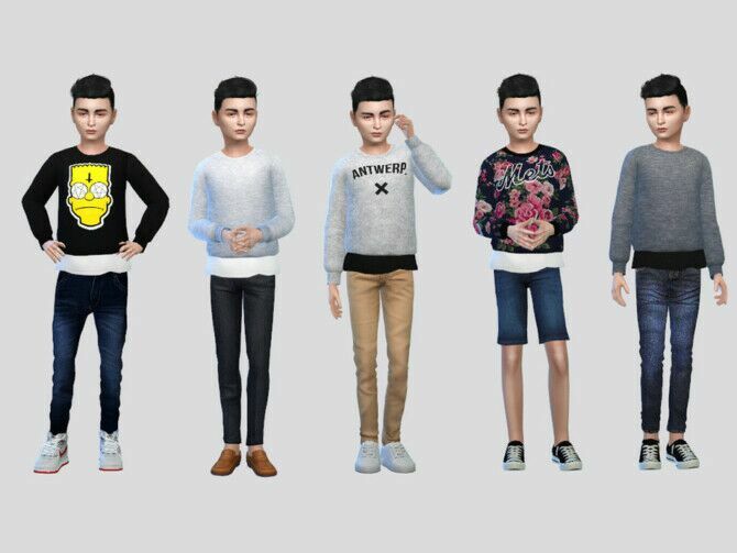 Must Download – Earl Crewneck Boys By Mclaynesims 1 Must Download – Earl Crewneck Boys By Mclaynesims Sims 4 CC