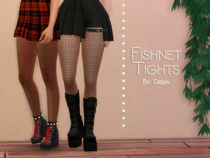 Fishnet Tights By Dissia 1 Fishnet Tights By Dissia Sims 4 CC