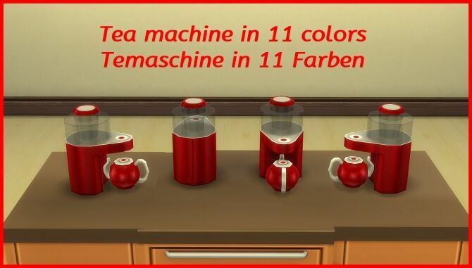 TEA Maker By Hippy70 By Mod The Sims 1 TEA Maker By Hippy70 By Mod The Sims Sims 4 CC