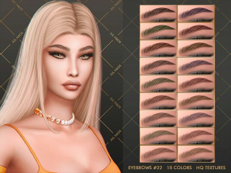 Eyebrows #22 By Jul_Haos 1 Eyebrows #22 By Jul_Haos Sims 4 CC