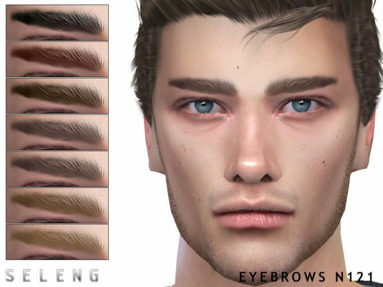 Eyebrows N121 By Seleng 1 Eyebrows N121 By Seleng Sims 4 CC