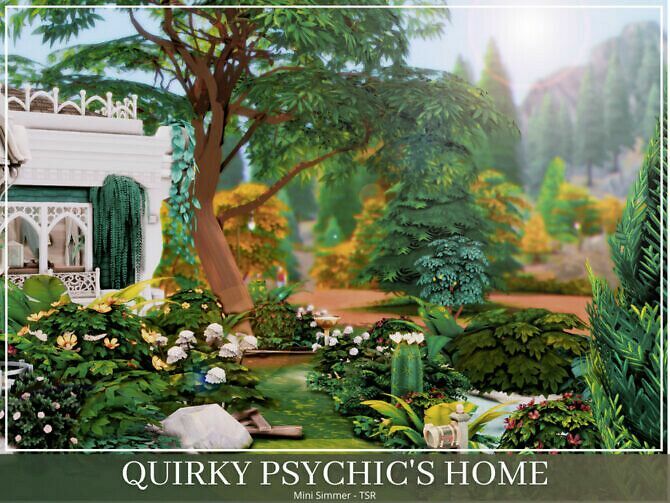 Quirky Psychic’s Home By Mini Simmer 2 sims 4 cc quirky psychics home by mini simmer 2