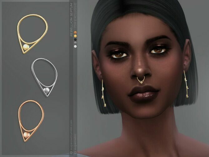 Rebellion Septum By Sugar OWL 1 Rebellion Septum By Sugar OWL Sims 4 CC