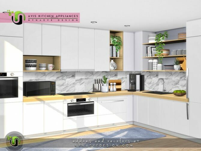 Avis Kitchen Appliances By Nynaevedesign 1 Avis Kitchen Appliances By Nynaevedesign Sims 4 CC