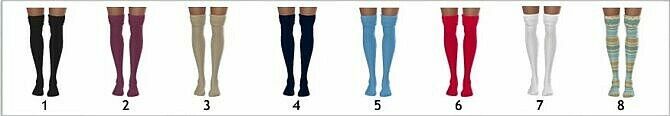 Cuffed Socks & Rolled Thigh High Socks By Sims4Sue 2 sims 4 cc recent cuffed socks rolled thigh high socks by sims4sue 2