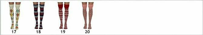 Cuffed Socks & Rolled Thigh High Socks By Sims4Sue 4 sims 4 cc recent cuffed socks rolled thigh high socks by sims4sue 4
