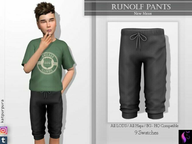 Rudolf Pants By Katpurpura 1 Rudolf Pants By Katpurpura Sims 4 CC