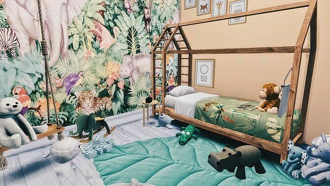 Safari Kidsroom At Modelsims4 1 Safari Kidsroom At Modelsims4 Sims 4 CC