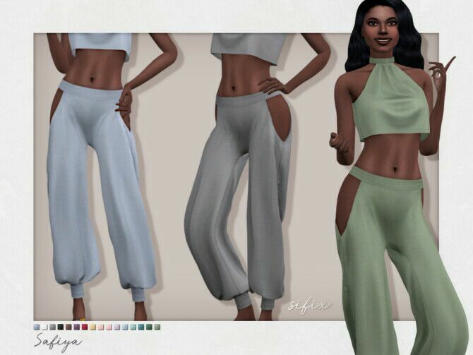 Safiya Pants By Sifix 1 Safiya Pants By Sifix Sims 4 CC