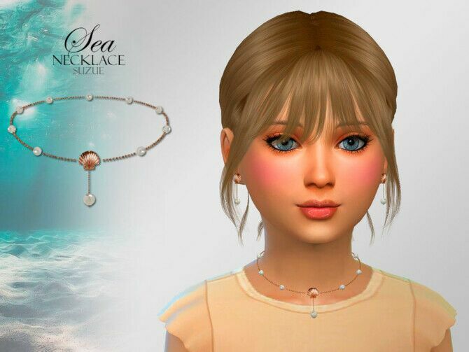 SEA Child Necklace By Suzue 1 SEA Child Necklace By Suzue Sims 4 CC