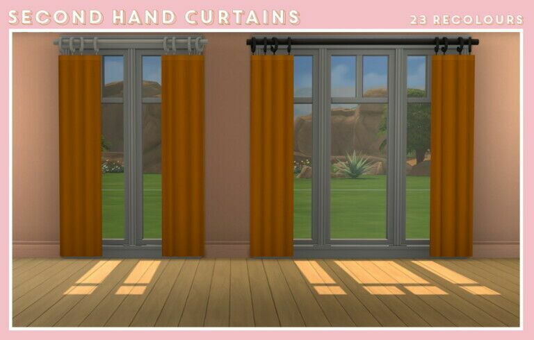 Second Hand Curtains At Midnightskysims 1 Second Hand Curtains At Midnightskysims Sims 4 CC